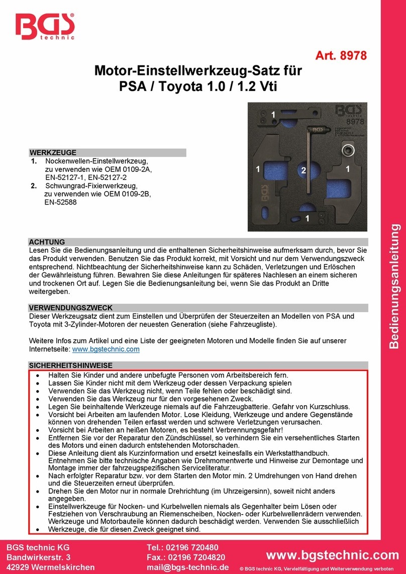 BGS technic BGS 8978 User manual