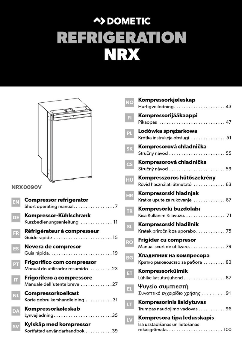 Dometic NRX Series Short Operating Manual