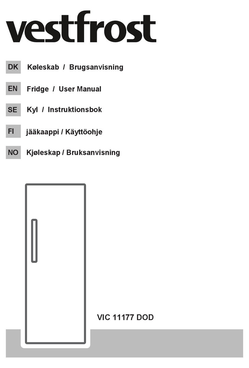 Vestfrost VIC 11177 DOD User manual