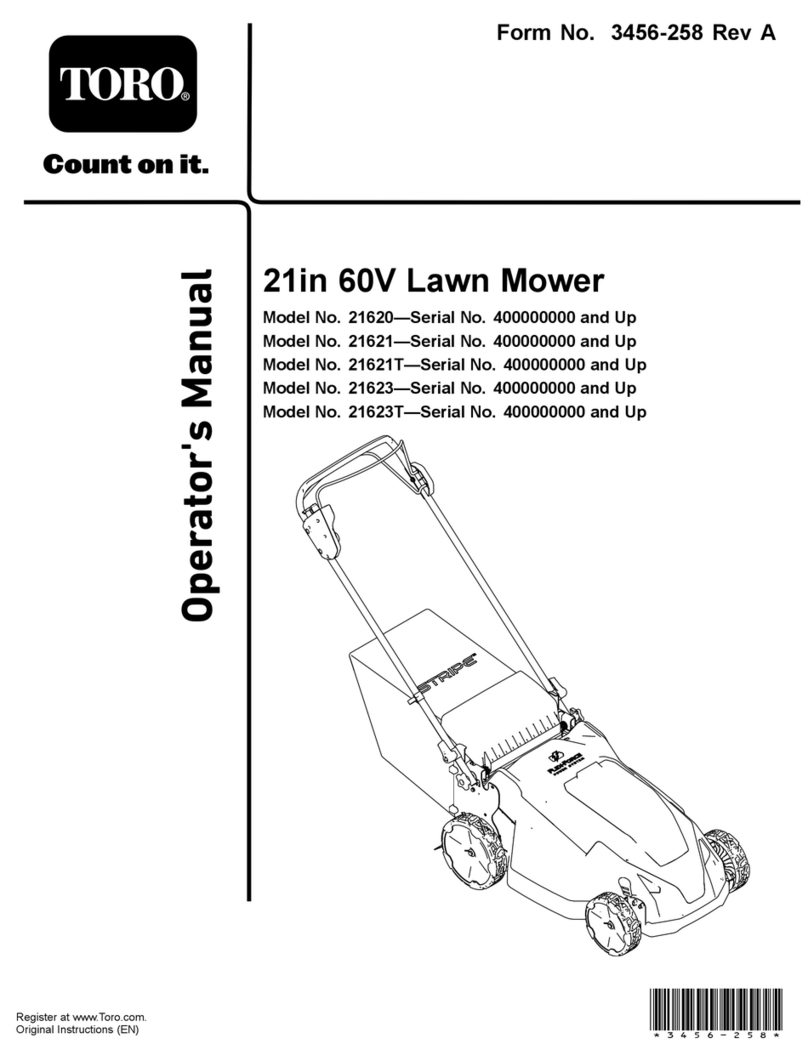 Toro STRIPE 21621 Operator's manual
