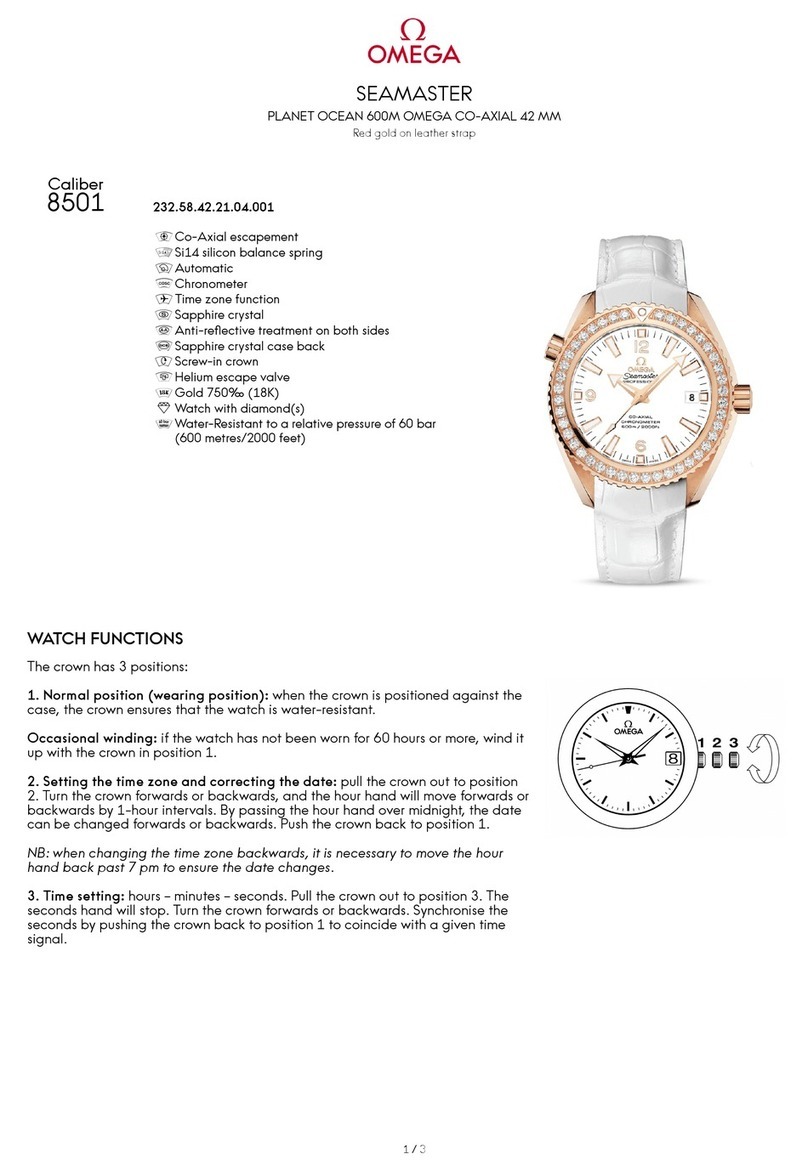 Omega 232.58.42.21.04.001 User manual