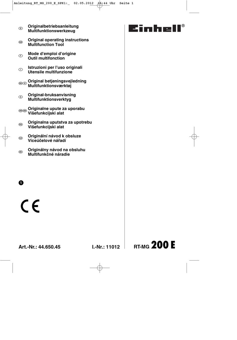 EINHELL RT-MG 200 E User manual