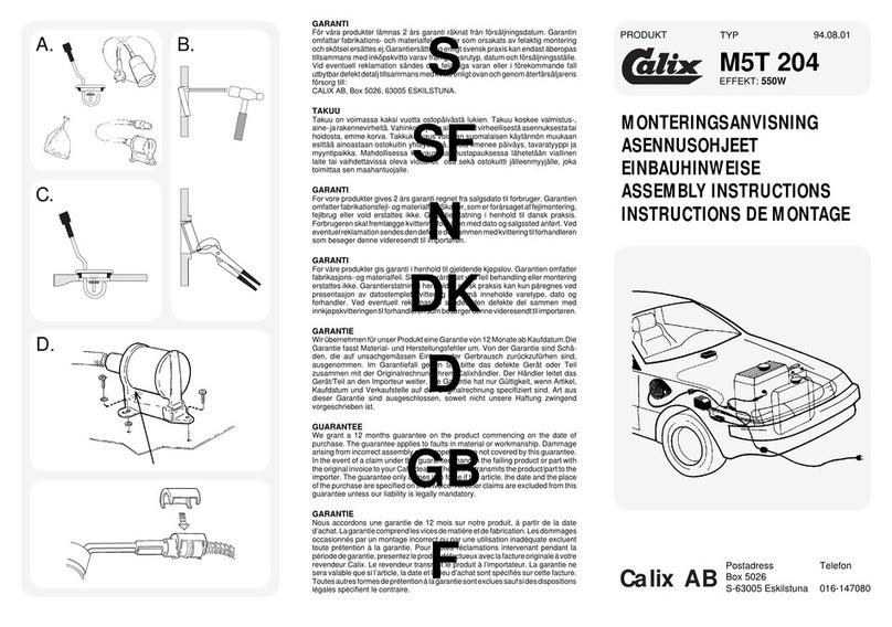 Calix M5T 204 User manual