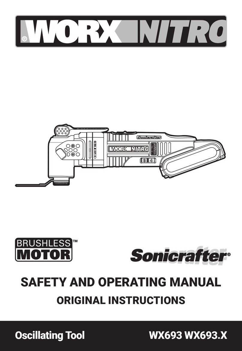 Worx Nitro Sonicrafter WX693 Safety and operating manual Worx Nitro Sonicrafter WX693 Safety and operating manual