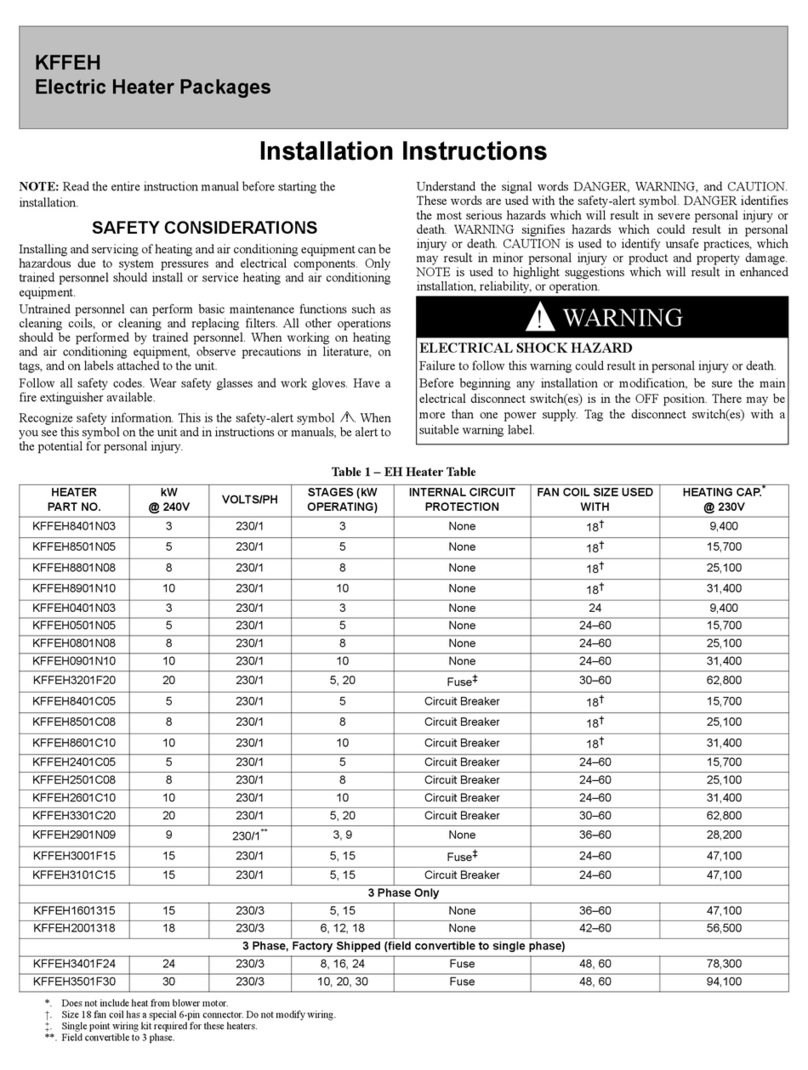 Carrier KFFEH Series installation instructions Carrier KFFEH Series installation instructions