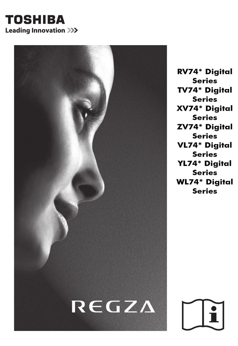 Toshiba REGZA RV74 Series User manual Toshiba REGZA RV74 Series User manual