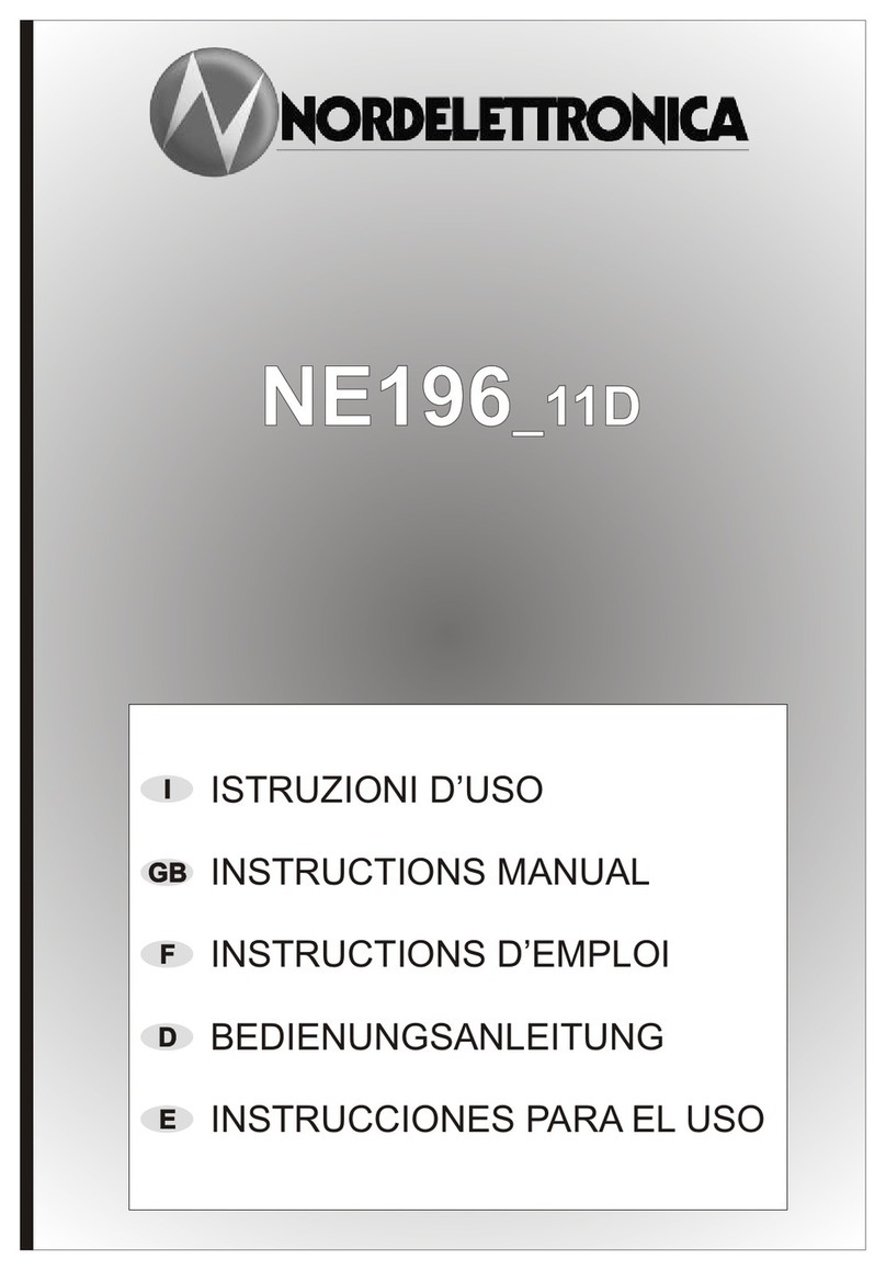 Nordelettronica NE196-11D instruction manual