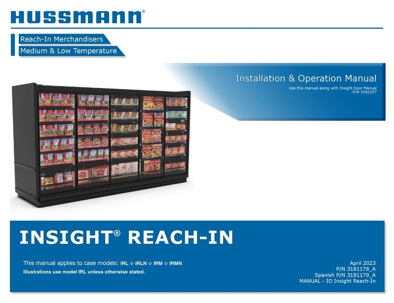 Hussmann INSIGHT REACH-IN Installation & operation manual