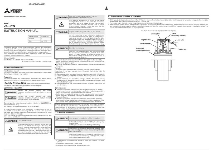 Mitsubishi Electric ZX YN Series instruction manual