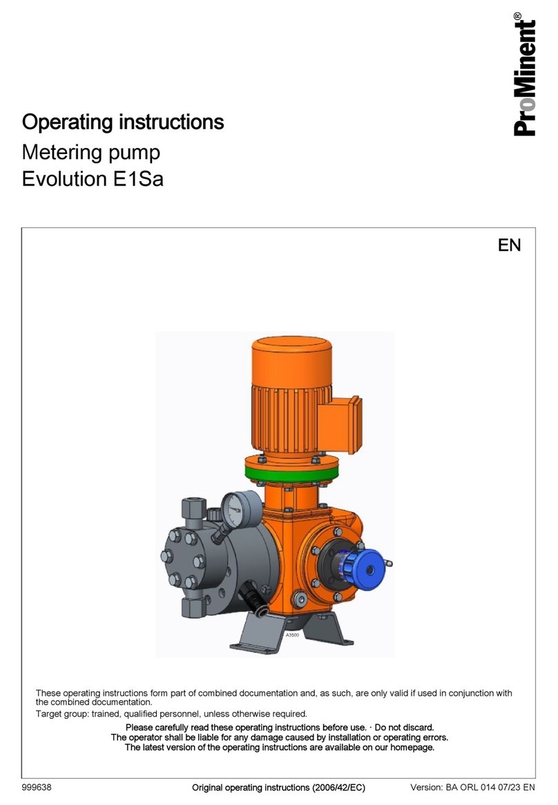 ProMinent Evolution E1Sa operating instructions