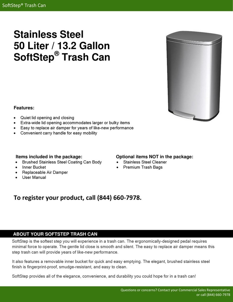 SoftStep Trash Can User manual