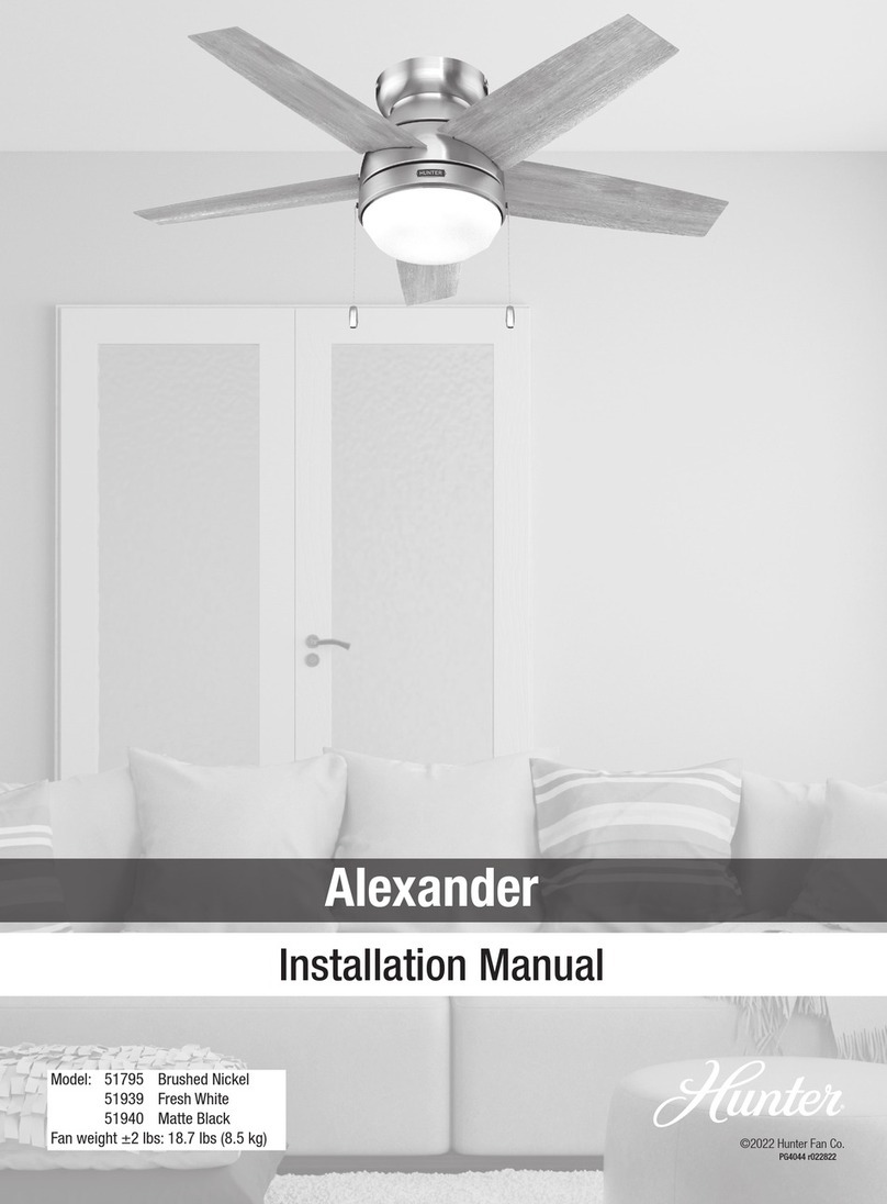 Hunter Alexander 51939 User manual