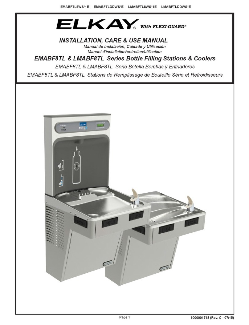 Elkay LMABF8TL Series Installation, care & use manual