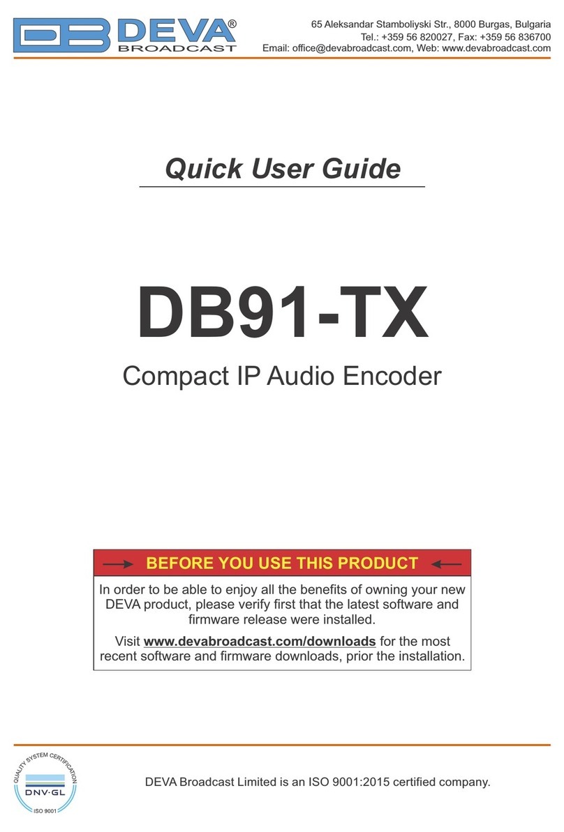 DEVA Broadcast DB91-TX Instruction manual