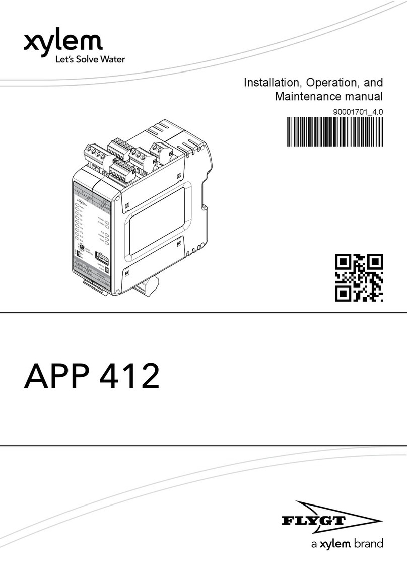 Xylem FLYGT APP 412 Installation, operation and maintenance manual Xylem FLYGT APP 412 Installation, operation and maintenance manual