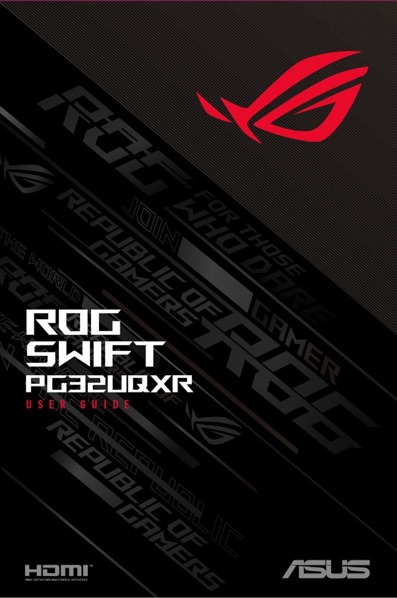 Asus ROG SWIFT PG32UQXR User manual Asus ROG SWIFT PG32UQXR User manual