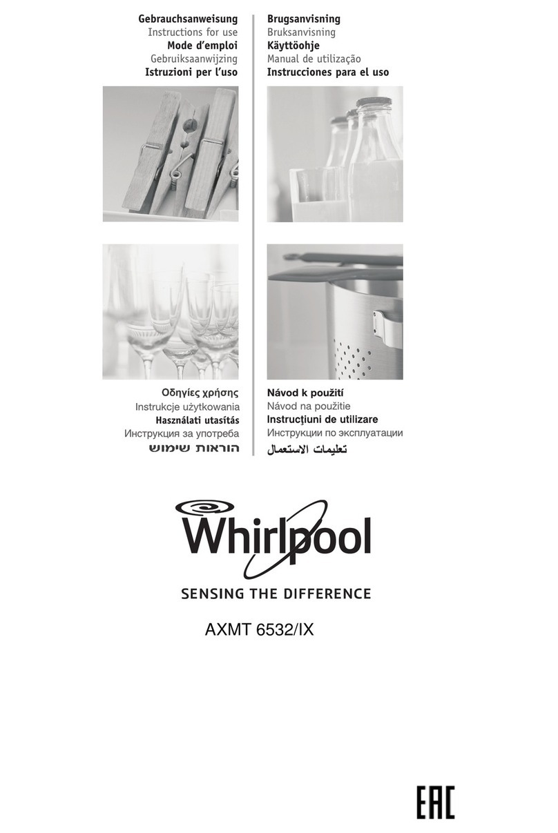 Whirlpool AXMT 6532/IX operating instructions