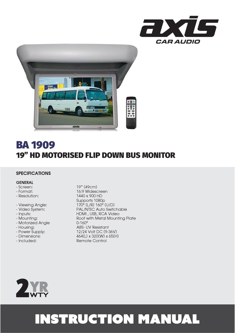 Axis Car Audio BA 1909 instruction manual