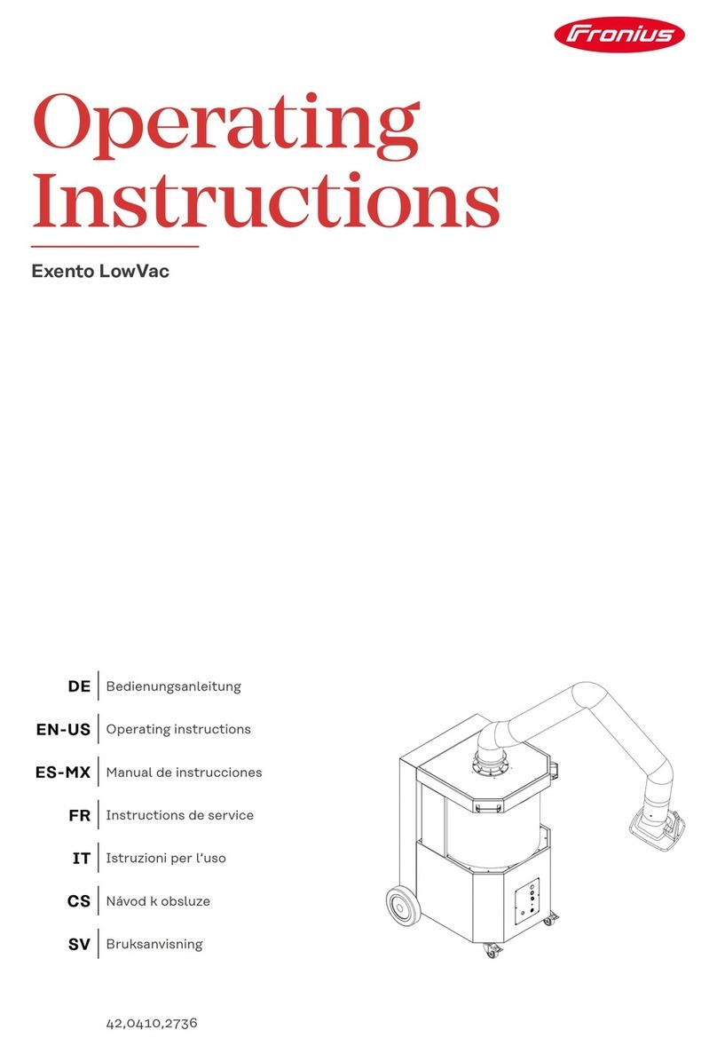 FRO­NIUS Exento LowVac operating instructions