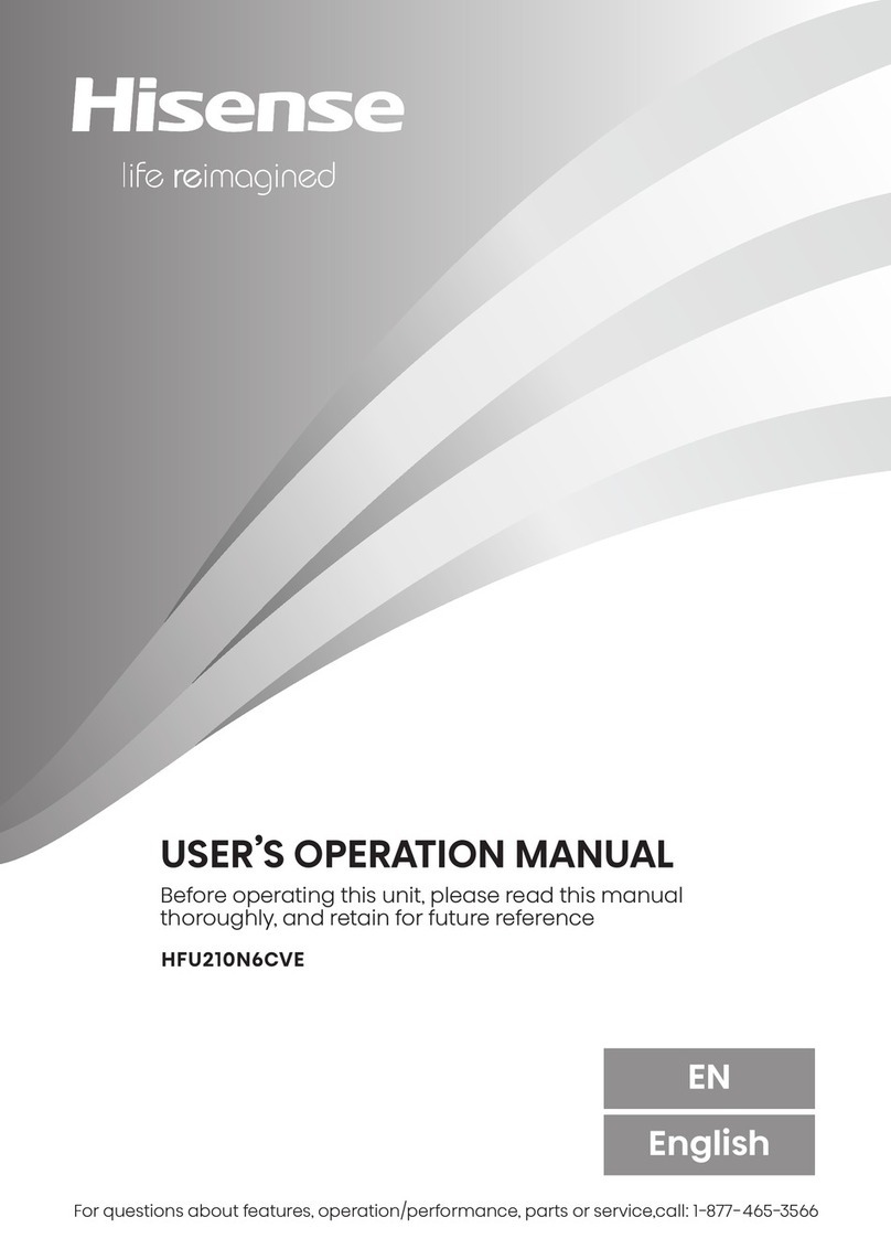 Hisense HFU210N6CVE Mounting instructions