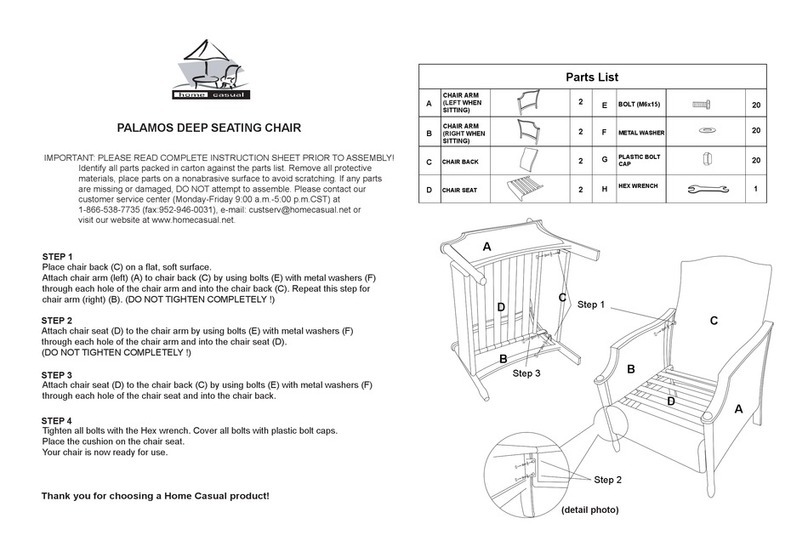 home casual PALAMOS quick start guide home casual PALAMOS quick start guide