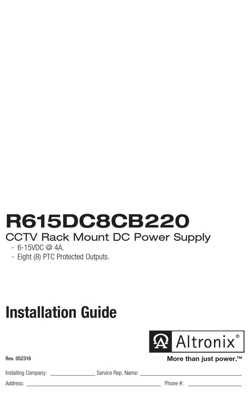 Altronix R615DC8CB220 User manual