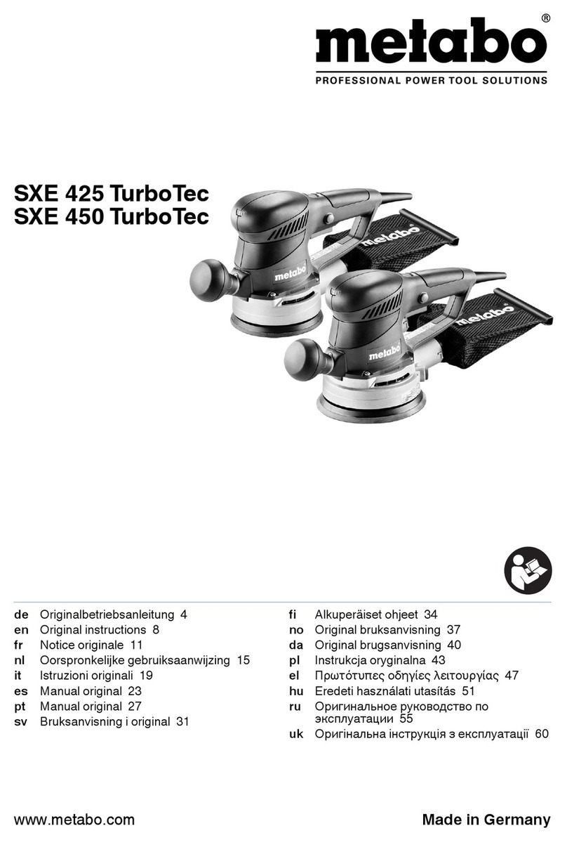 Metabo SXE 425 TURBOTEC - User manual