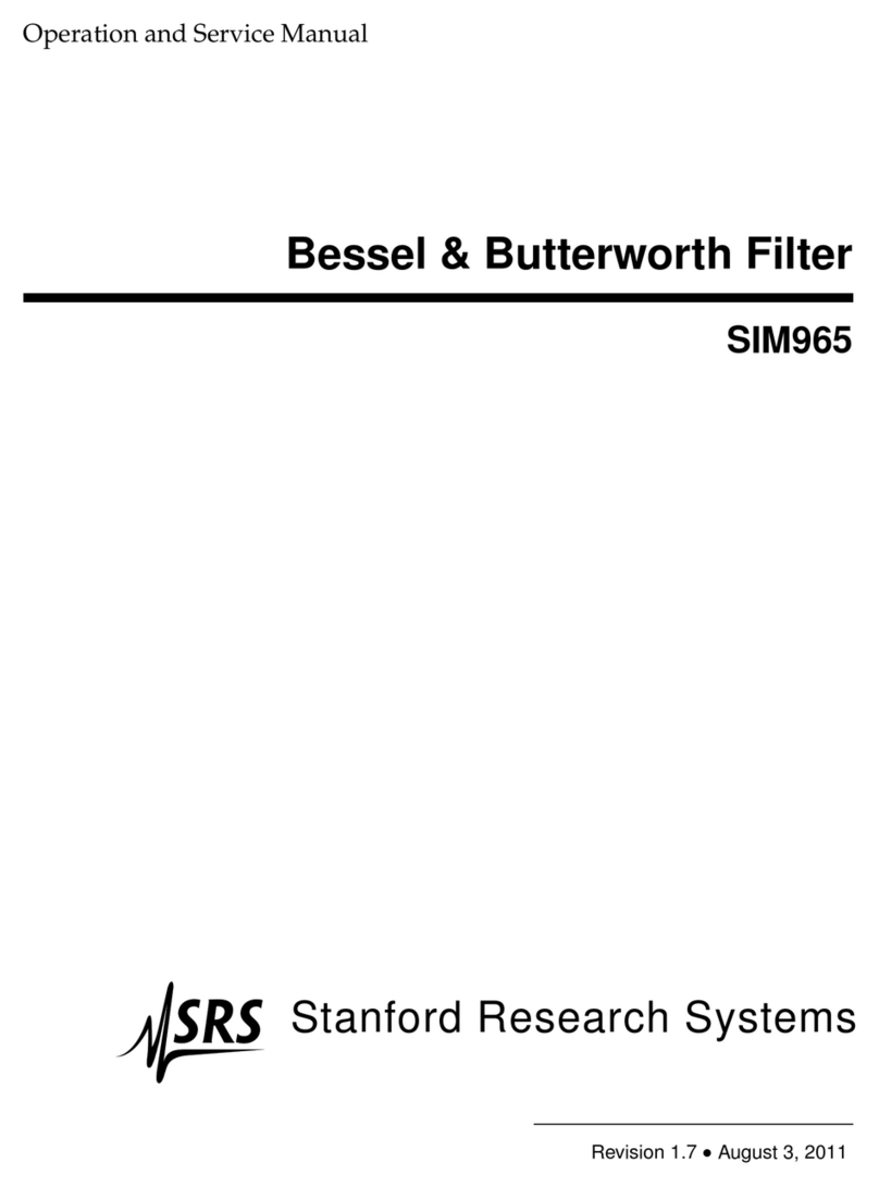 SRS Labs SIM965 Operation and service manual SRS Labs SIM965 Operation and service manual