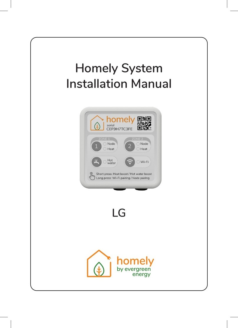 Evergreen Homely CEF9H7TC3FE Series installation manual