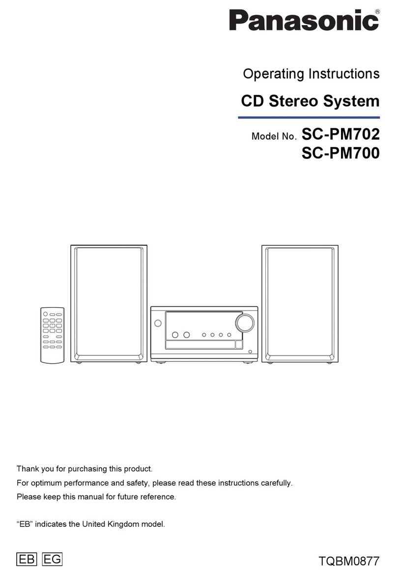 Panasonic SC-PM702 User manual