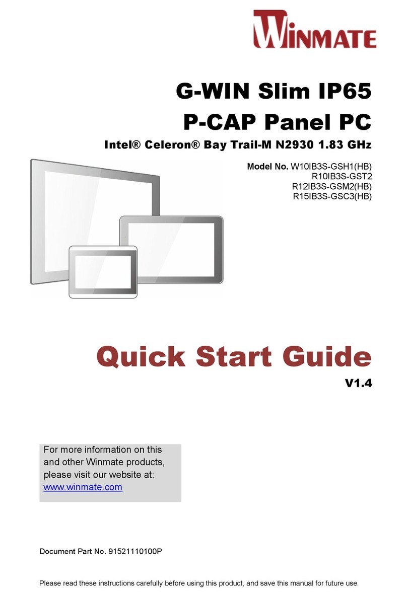 Winmate W10IB3S-GSH1HB User manual
