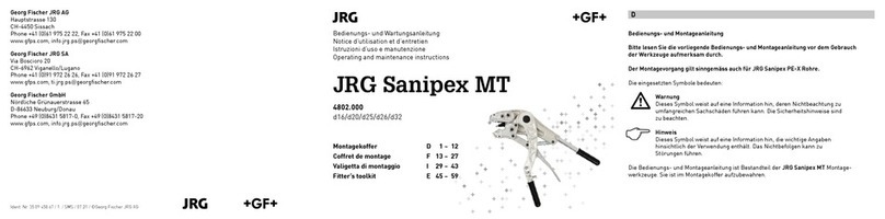 GF JRG Sanipex MT 4802.000 Manual