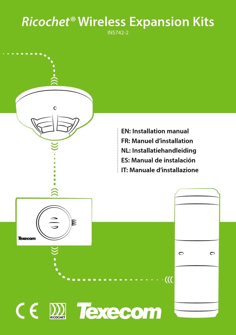 Texecom Ricochet INS742-2 installation manual Texecom Ricochet INS742-2 installation manual