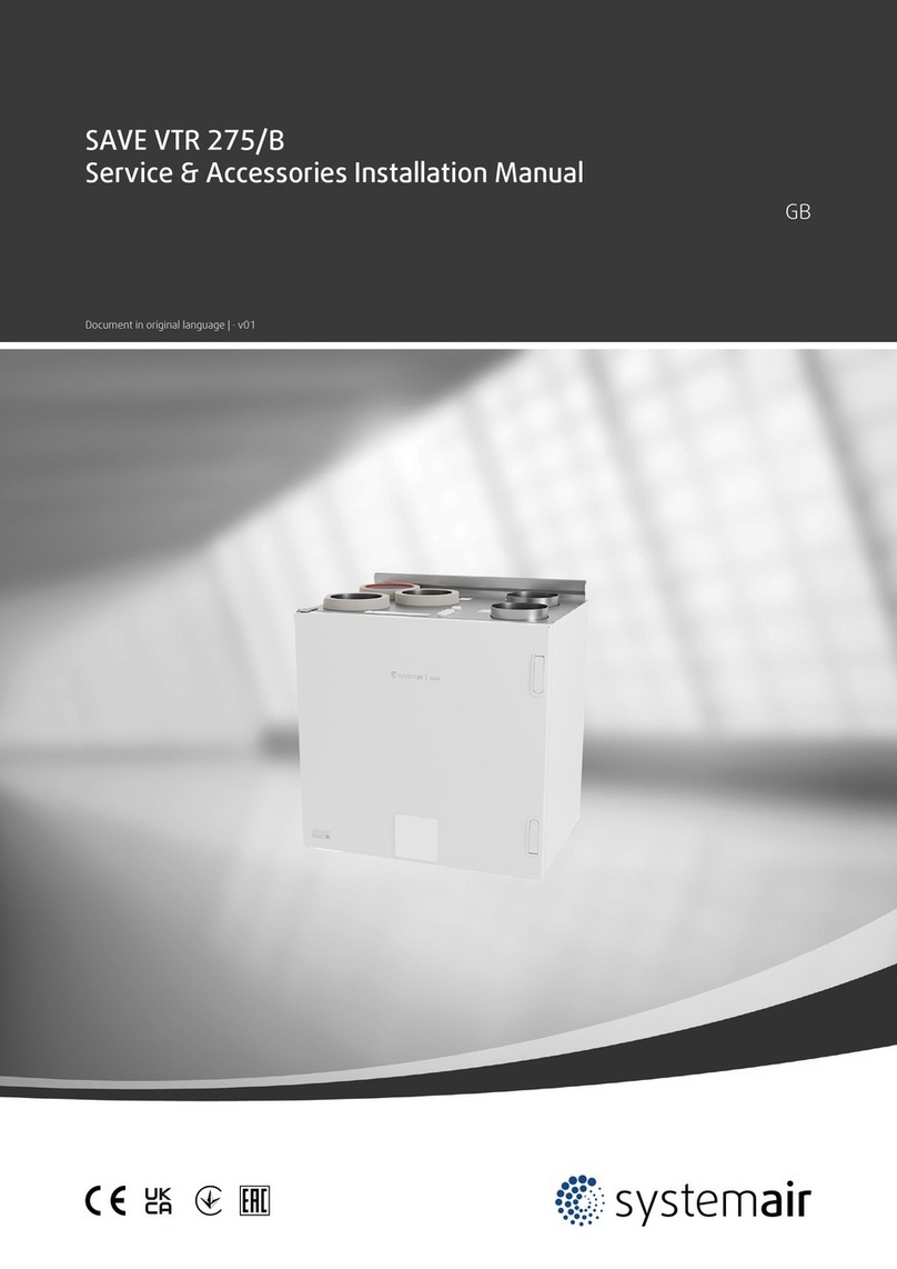 System air SAVE VTR 275/B User manual