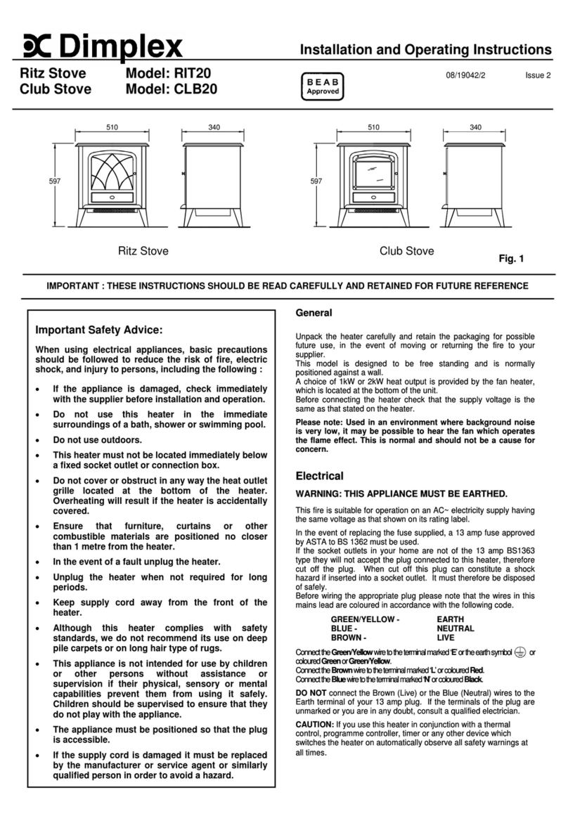 Dimplex Club CLB20 User manual