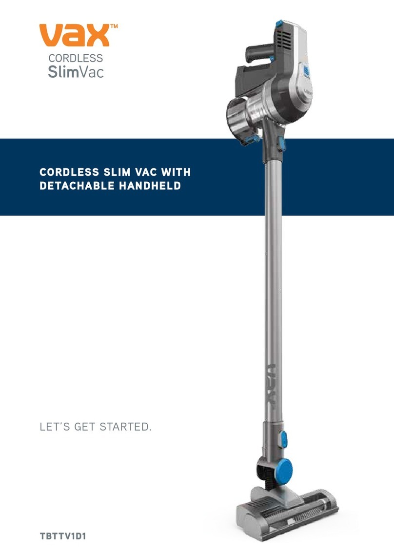 Vax SlimVac TBTTV1D1 User manual