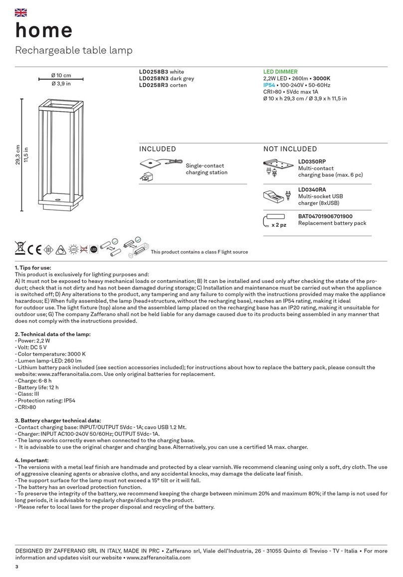 Zafferano home AiLati LD0258B3 User manual