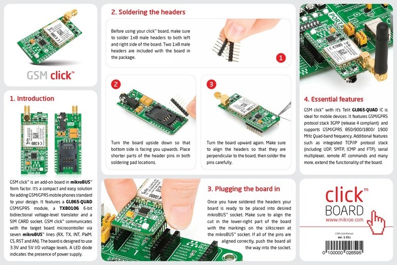 MicroElektronika GSM click manual MicroElektronika GSM click manual