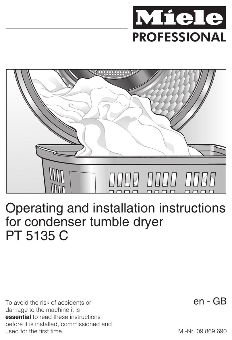 Miele professional PT 5135 C User manual