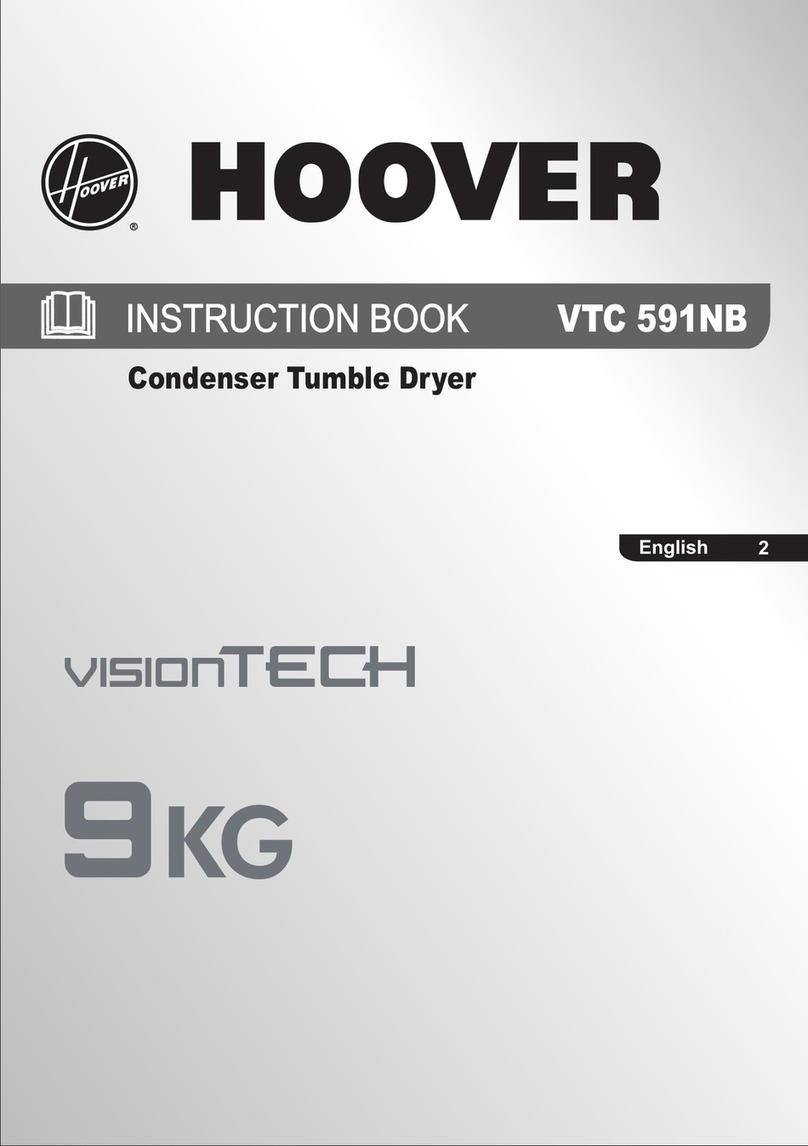 Hoover VISIONTECH VTC 591NB User manual Hoover VISIONTECH VTC 591NB User manual