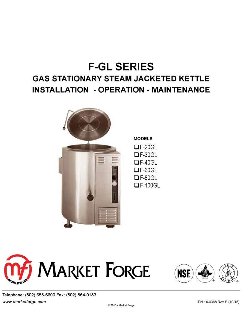 Market Forge Industries F-GL Series Installation operation & maintenance
