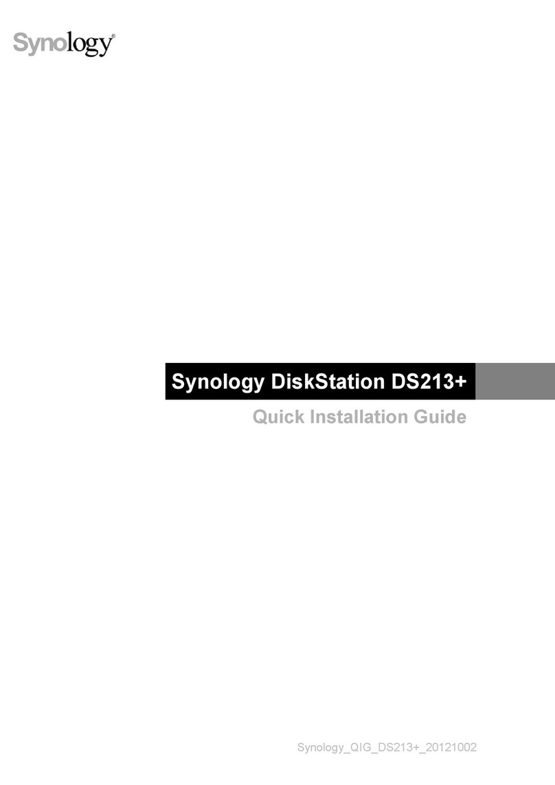 Synology DiskStation DS213+ User manual