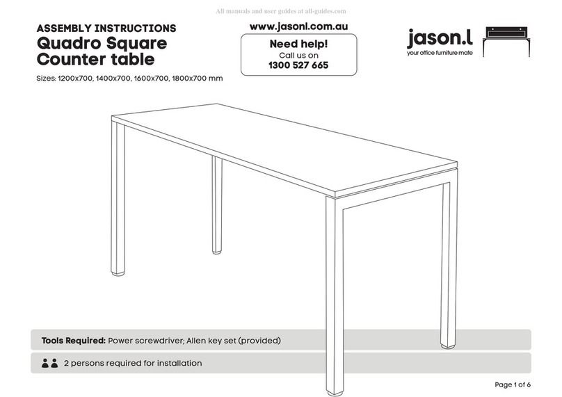 Jason.L Quadro Square Counter table User manual