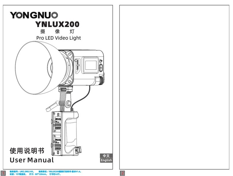 Yongnuo YNLUX200 User manual