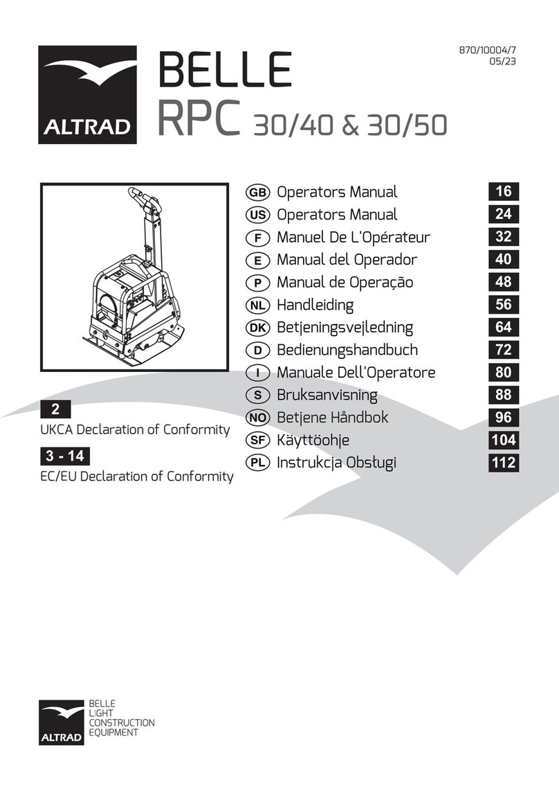 Altrad Belle RPC 30/40 Operator's manual Altrad Belle RPC 30/40 Operator's manual