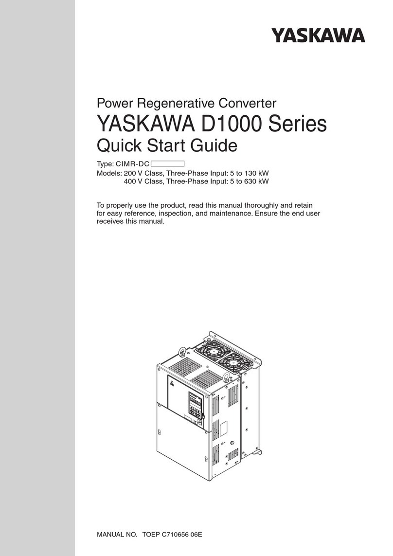 YASKAWA CIMR-DC2A0050BAA quick start guide
