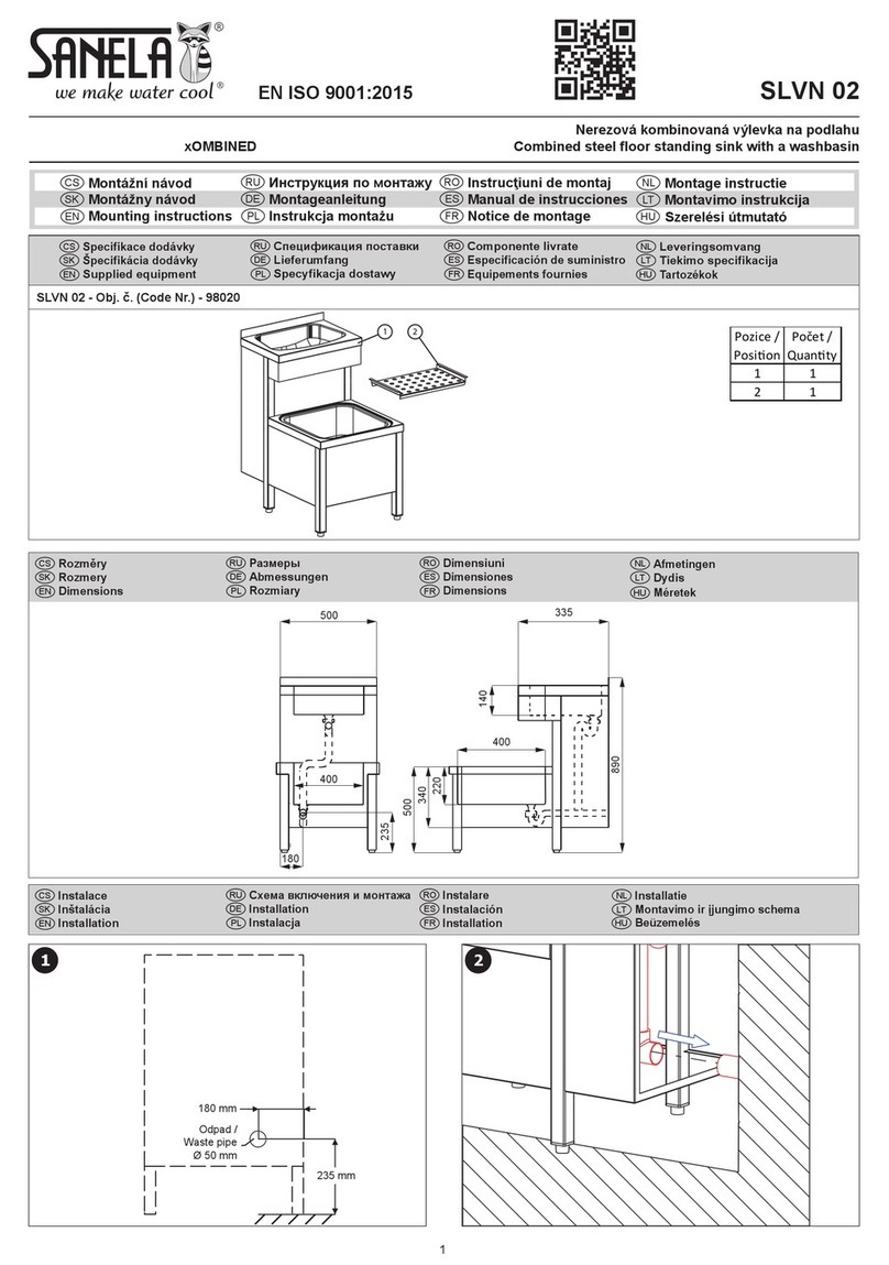 Sanela SLVN 02 Mounting instructions