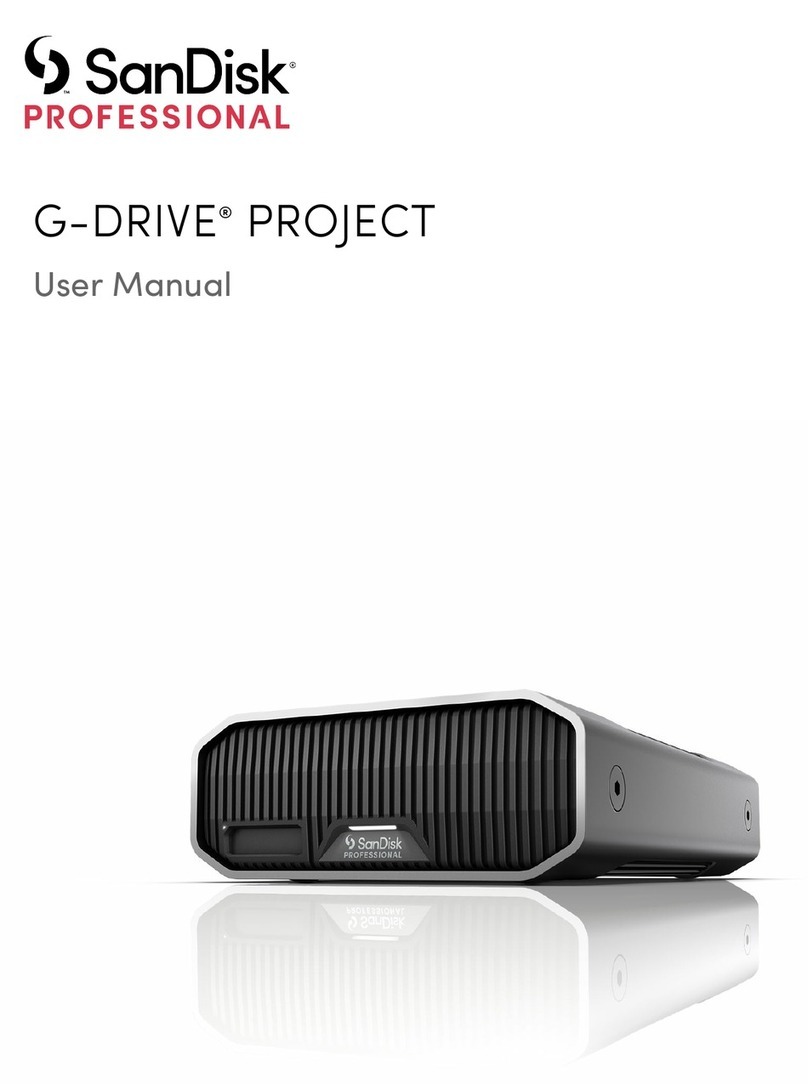 SanDisk G-DRIVE PROJECT user manual
