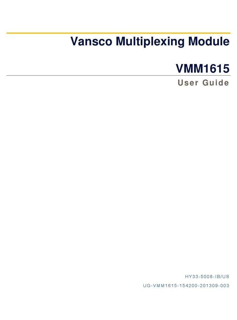 Vansco VMM1615 user guide