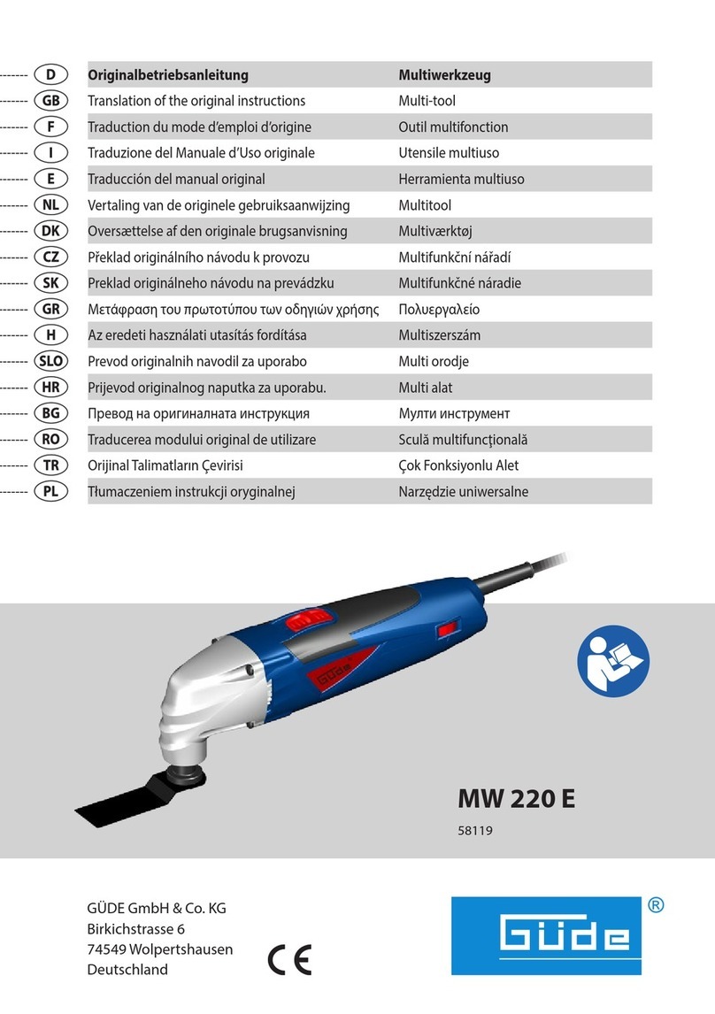 Gude MW 220 E User manual